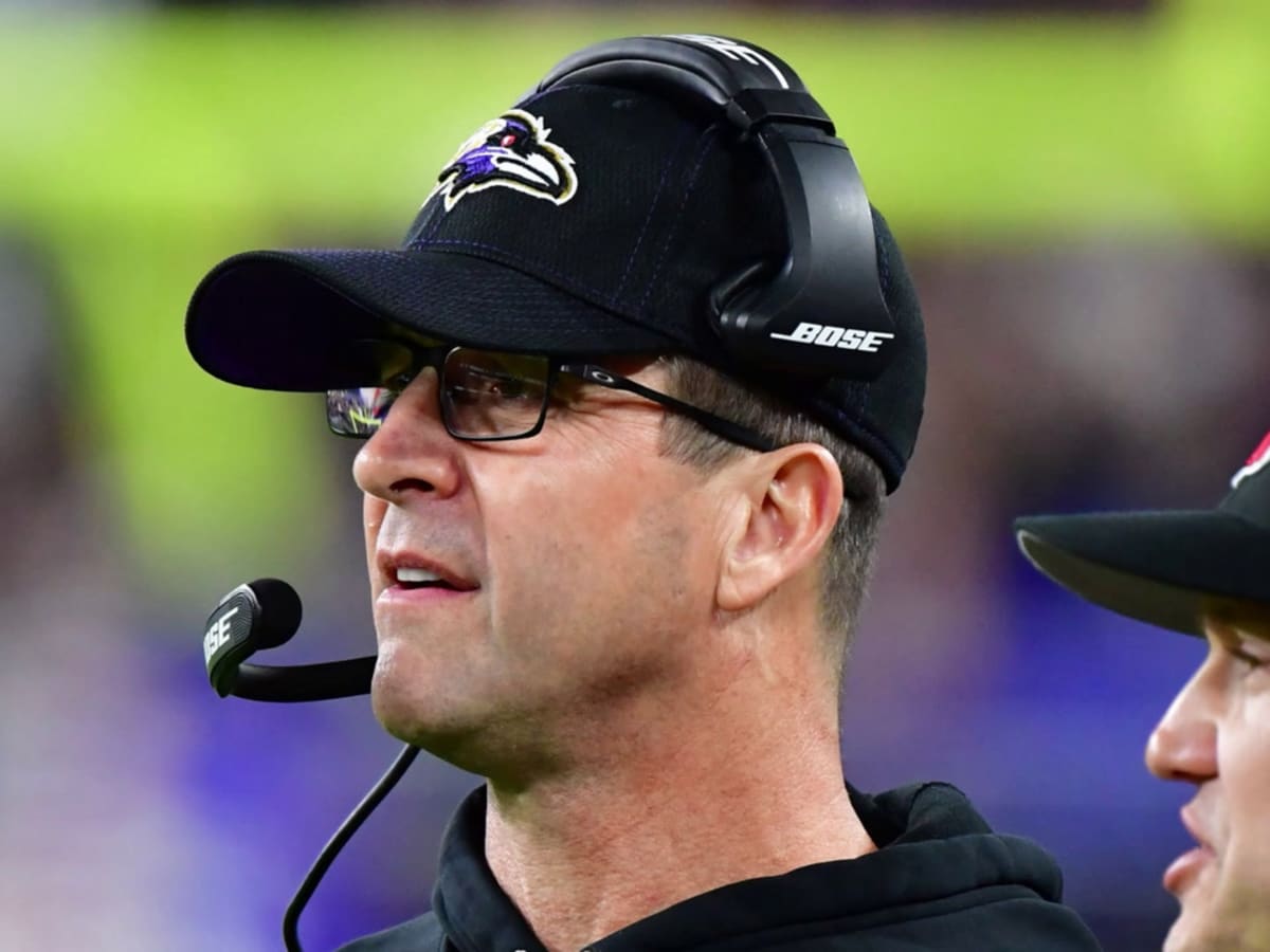 Baltimore Ravens head coach John Harbaugh's busy in-season work