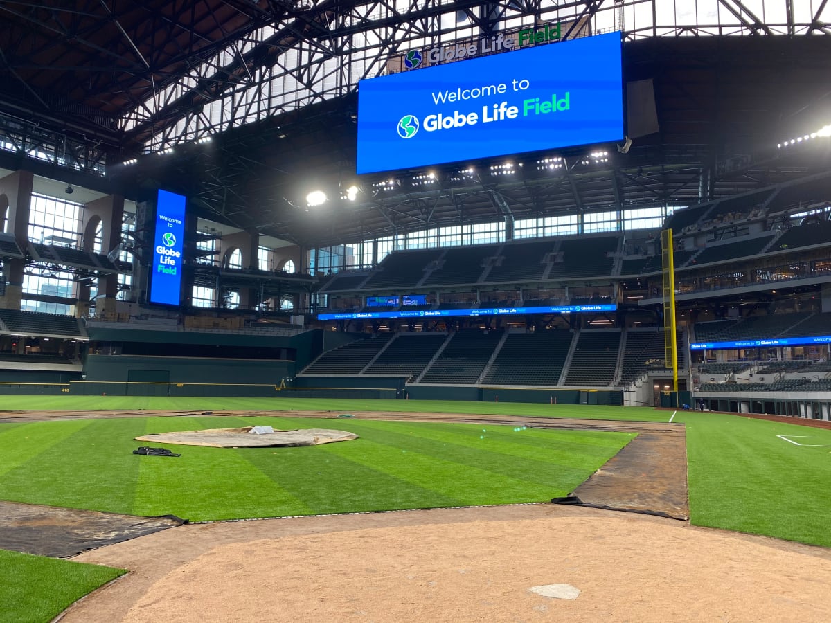 Globe Life Field replica giveaway Texas Rangers 9/24/23 