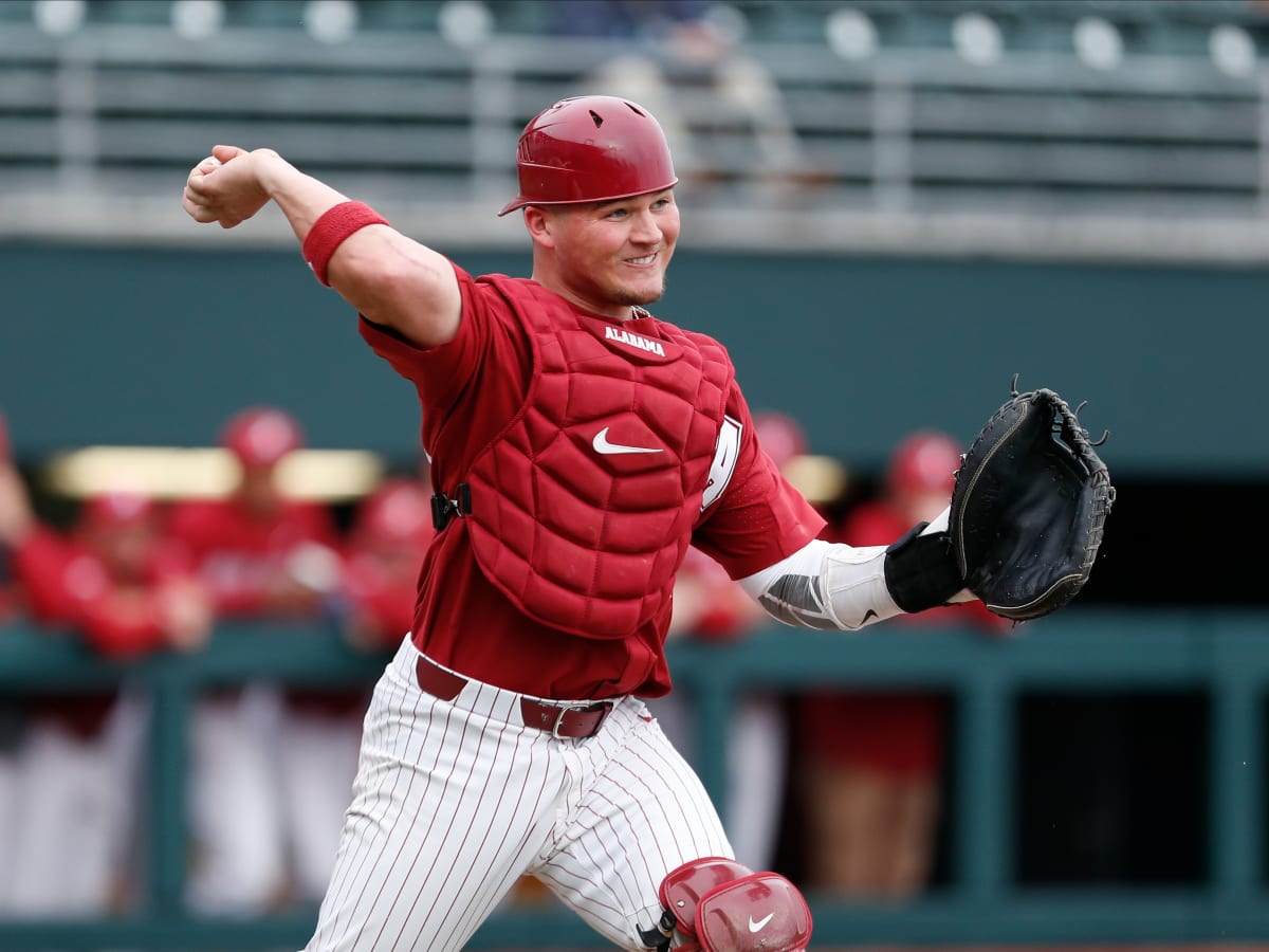 Alabama Crimson Tide 19 Sam Praytor Red College Baseball Jersey