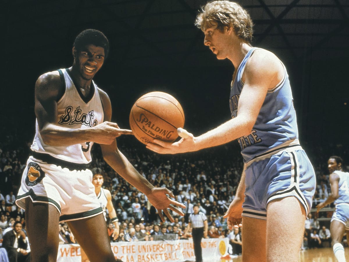 Larry Bird and Magic Johnson NBA Finals - Nba Finals - Sticker