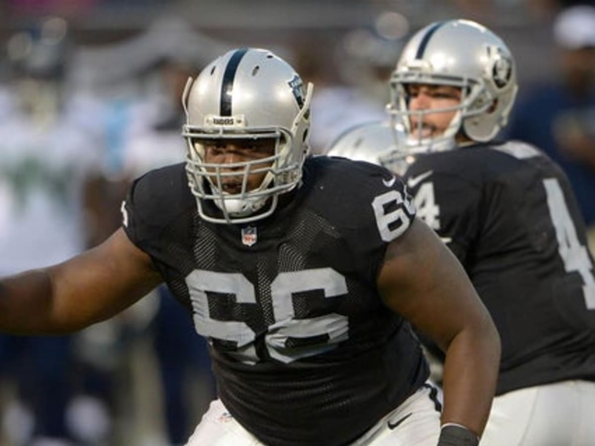 East Rutherford, New Jersey, USA. 24th Nov, 2019. Oakland Raiders offensive  guard Gabe Jackson (66) during a NFL game between the Oakland Raiders and  the New York Jets at MetLife Stadium in