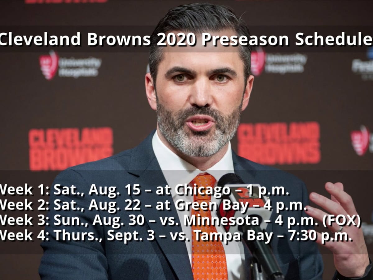 Cleveland Browns on X: Dates and times for our 2020 Preseason