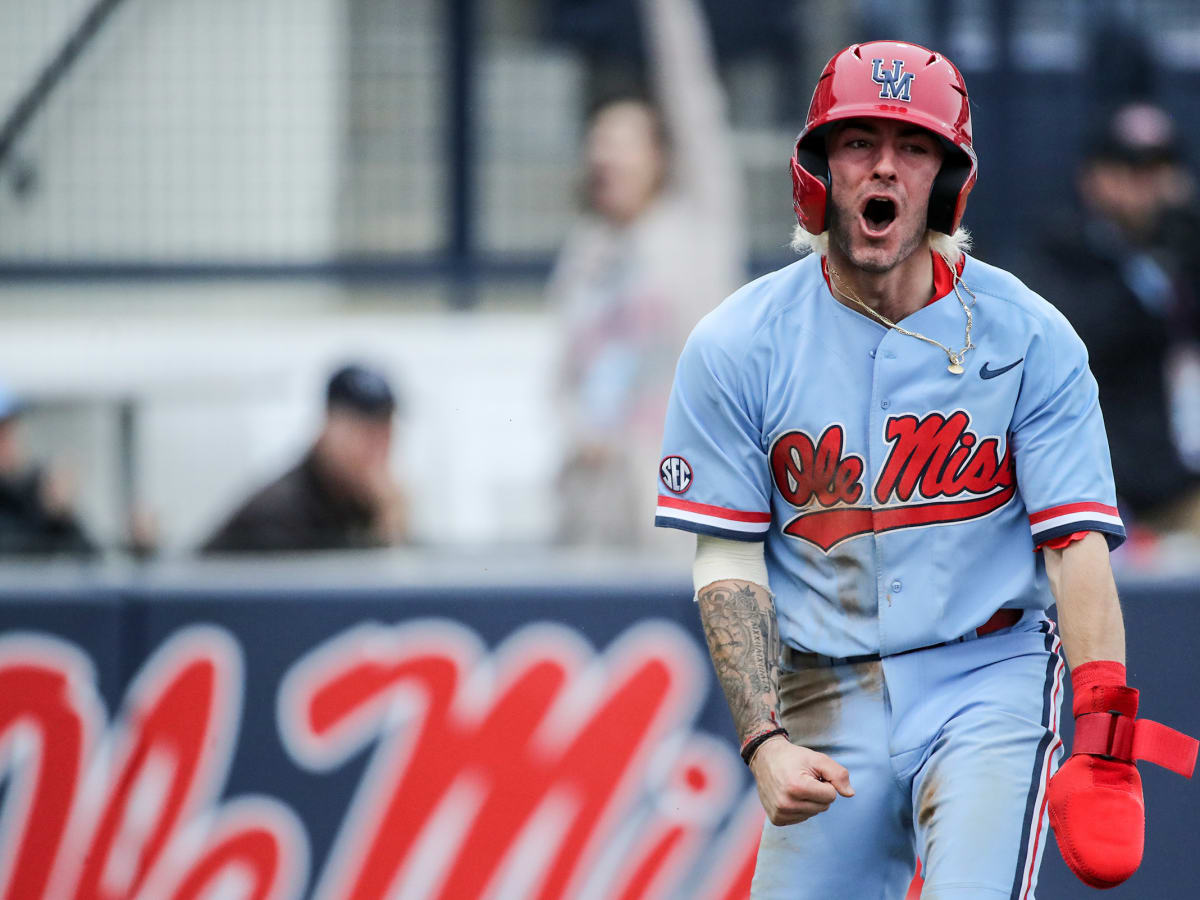 ole miss baseball helmet