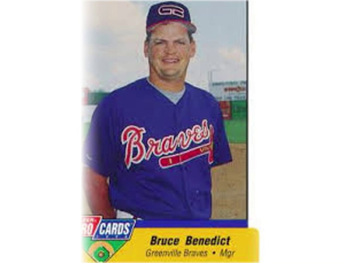 Bruce Benedict Atlanta Braves 1988 Vintage Baseball Unsigned