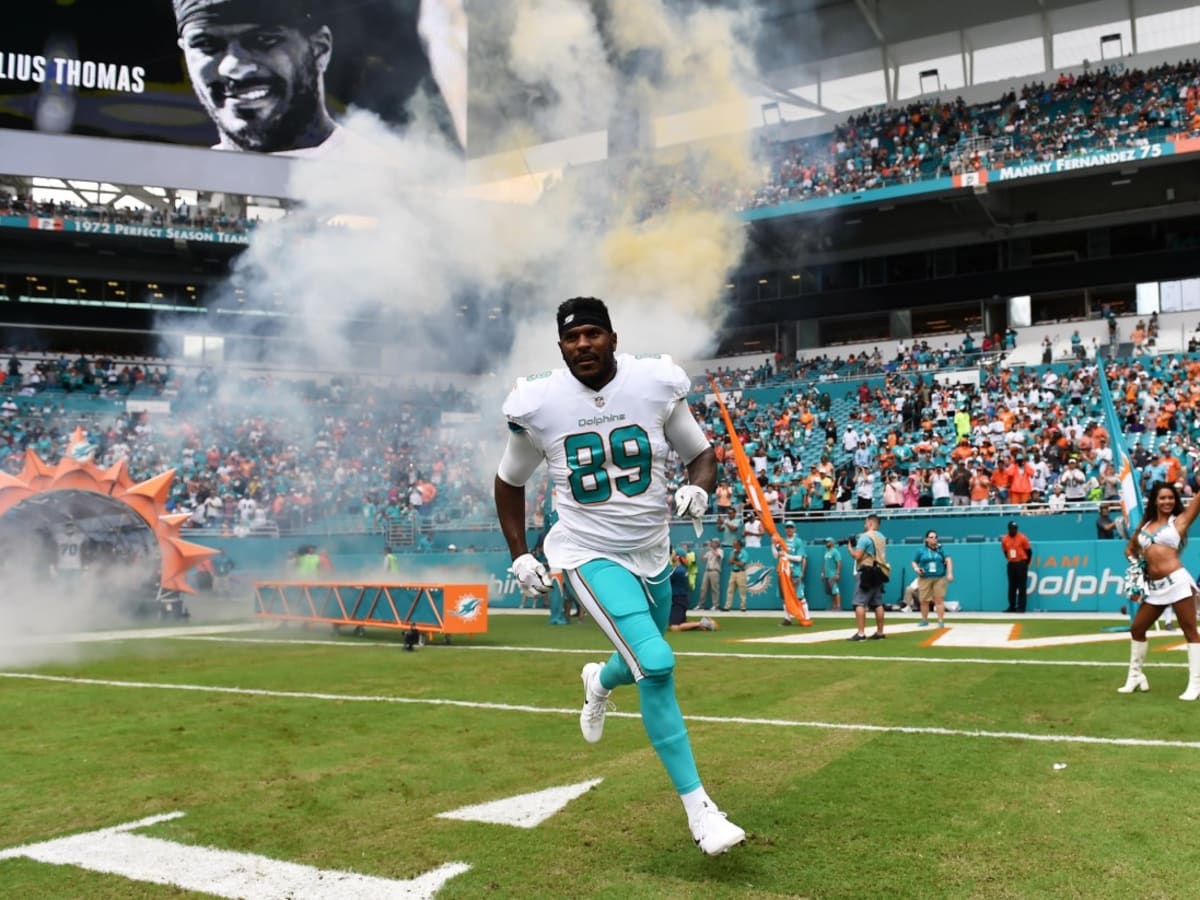 Miami Dolphins wide receiver Trevor Davis (89) runs the football