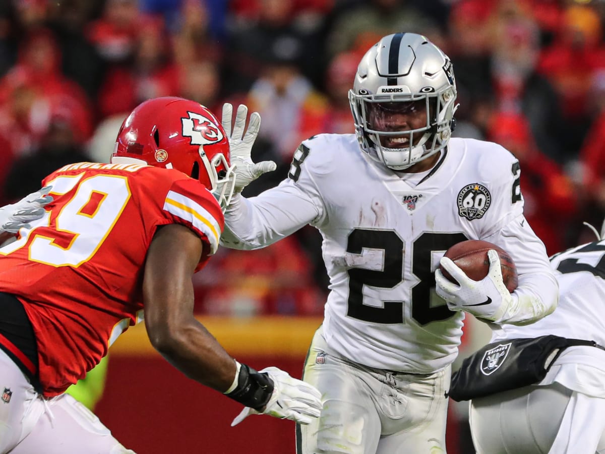 Josh Jacobs has record day for Raiders with mentor Marcus Allen on hand -  ABC7 San Francisco