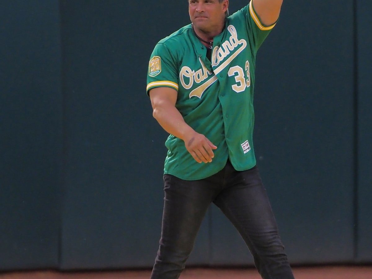 JOSE CANSECO OAKLAND ATHLETICS A'S WORLD SERIES Cool Base