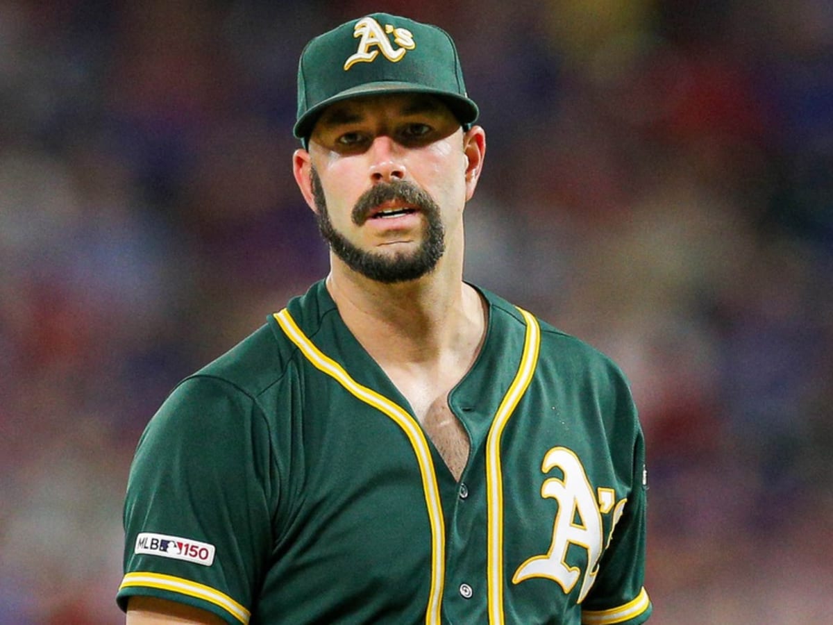 Who Was That Masked Man? Fiers Weird Beard Makes it onto a Mask in  Athletics Clubhouse - Sports Illustrated Oakland Athletics News, Analysis  and More