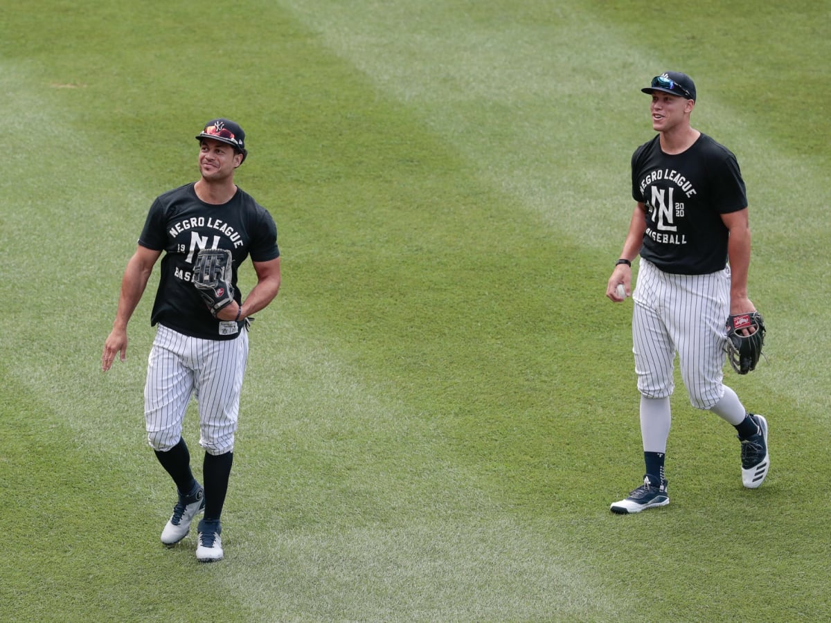 Yankees slugger Giancarlo Stanton hits 113-mph homer in intrasquad game 