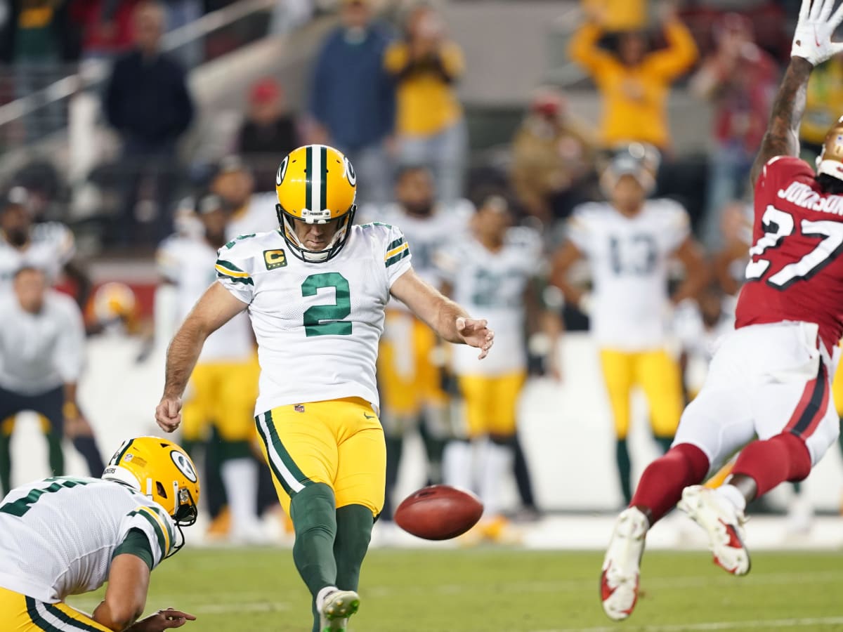 NFL Auction  Crucial Catch - Mason Crosby Game Used Packers Jersey - MNF  10/14/19 - Mason Kicked the Game Winning FG while wearing this jersey