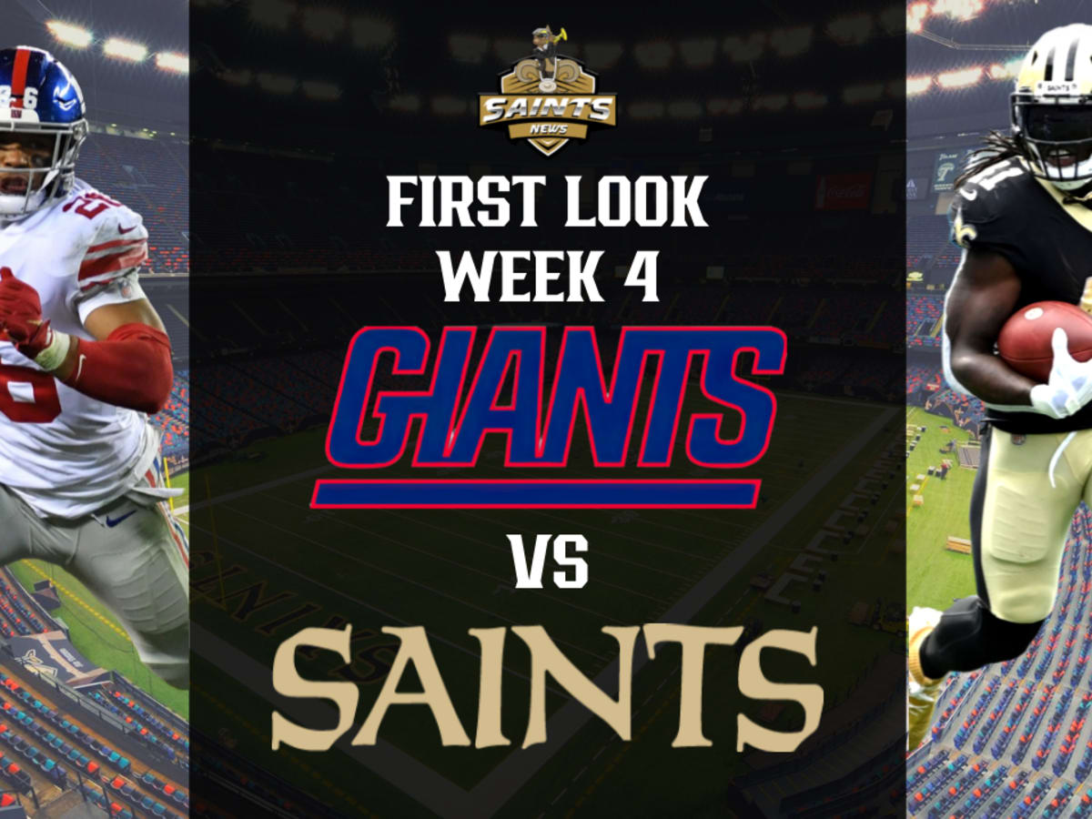 Saints marching home for Superdome opener vs. Giants in Week 4