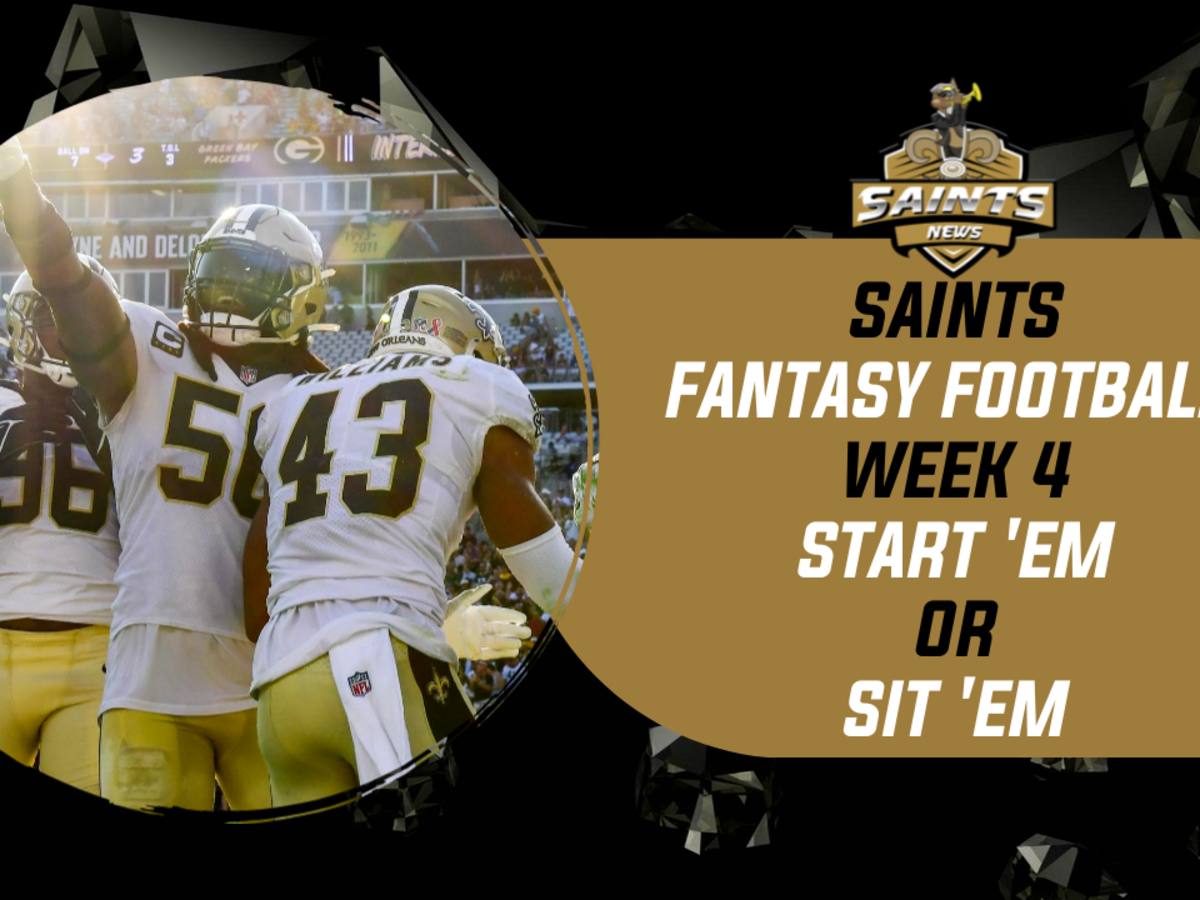 Saints Fantasy Football: Start 'em or Sit 'em in Week 2 - Sports  Illustrated New Orleans Saints News, Analysis and More