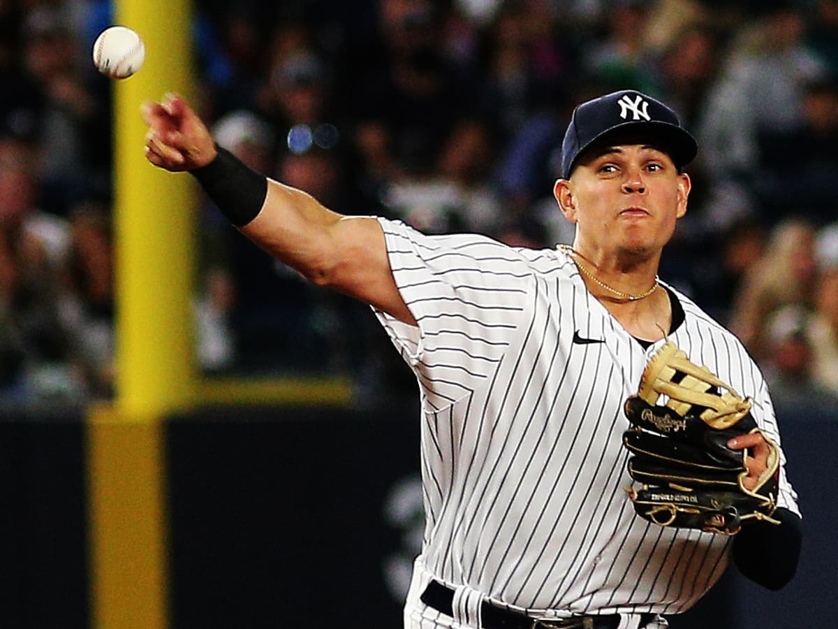 Gio Urshela injury: Yankees SS falls into Rays dugout after catch - Sports  Illustrated