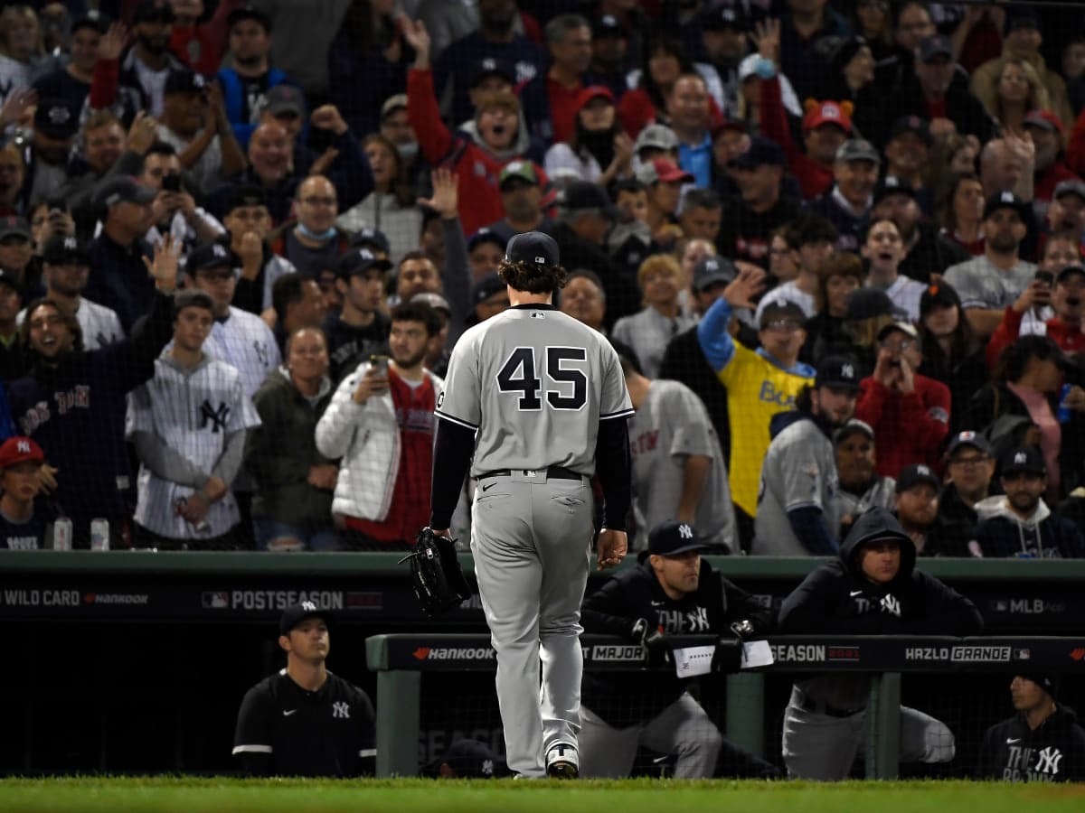 Gerrit Cole makes short start in AL Wild Card Game