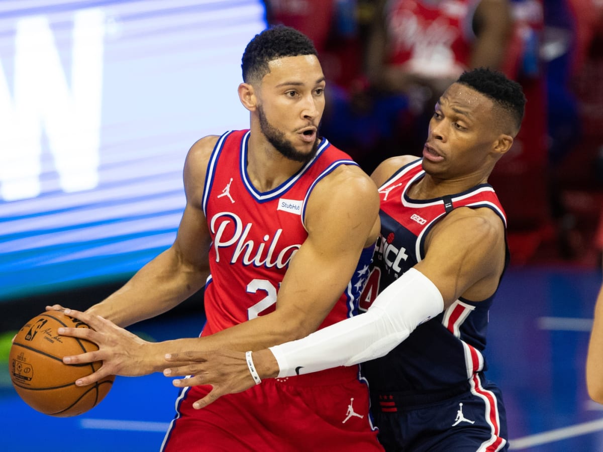 NBA.com/Stats on X: Ben Simmons is the 3rd player this season (James,  Westbrook) to average a triple-double over a 10 game stretch!  #SAPStateLineOfTheNight  / X