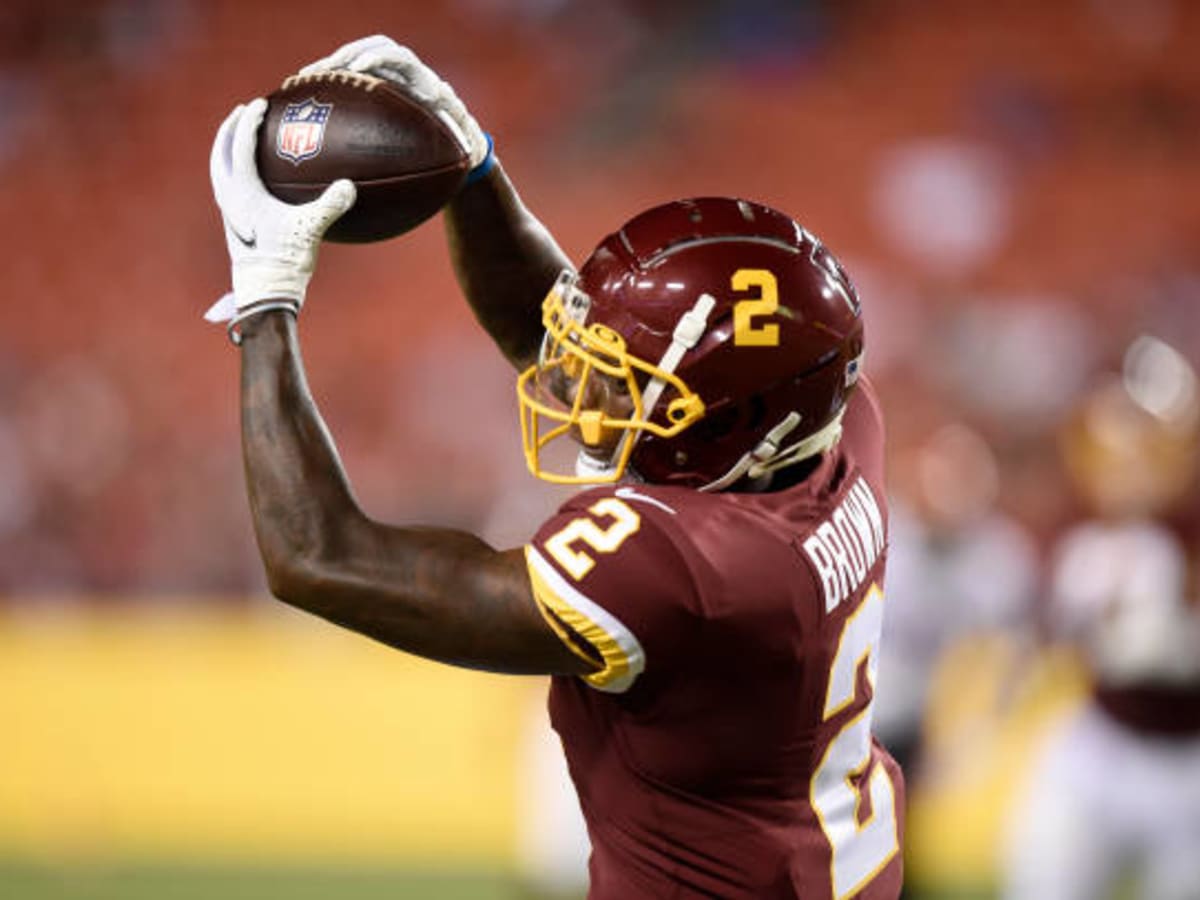 Washington Commanders WR Dyami Brown (2) catches a pass while