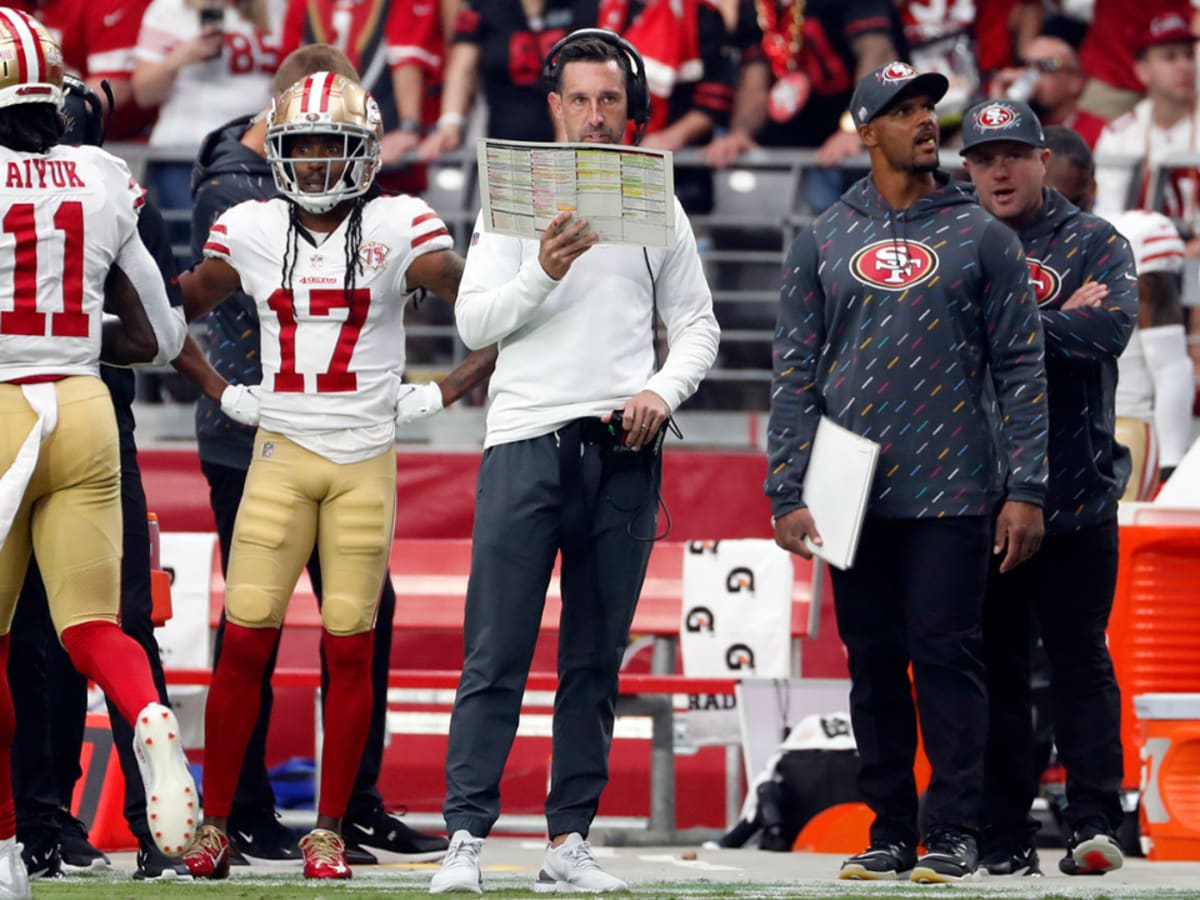 49ers' Kyle Shanahan jokingly blames bad luck vs. Cardinals on son, not  switch from red hat