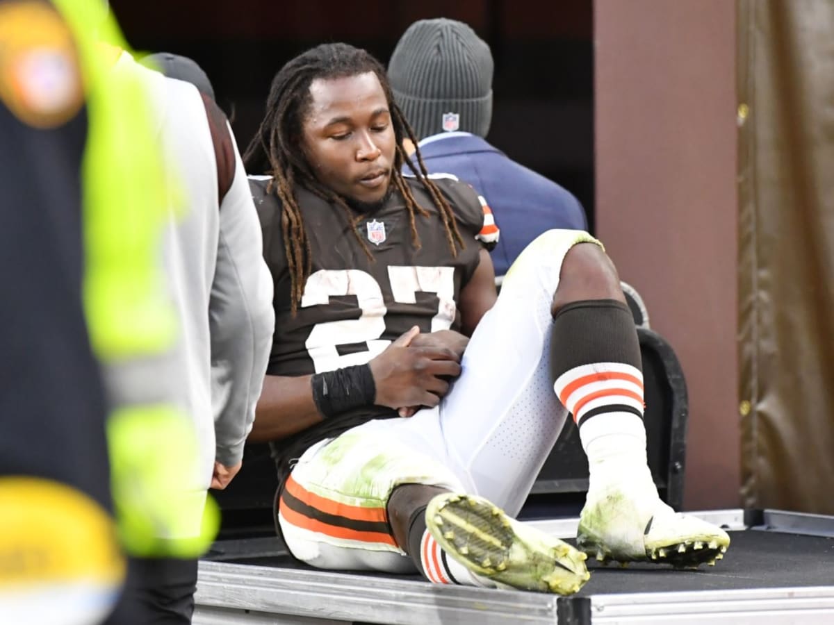 Cleveland Browns' Kareem Hunt, Jeremiah Owusu-Koramoah out for weeks