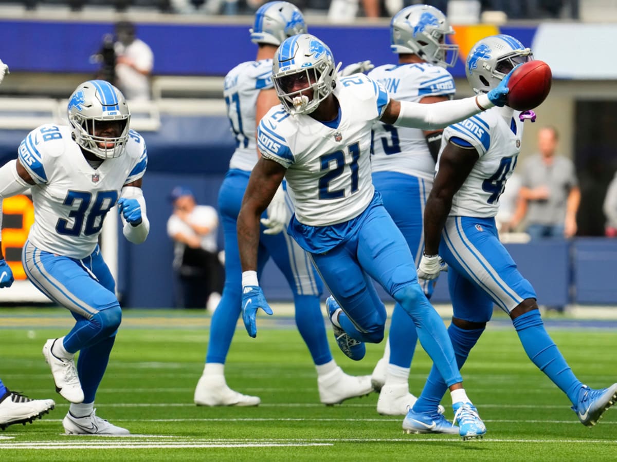 Detroit Lions free safety Tracy Walker III (21) plays against the  Pittsburgh Steelers during an NFL football game, Sunday, Nov. 14, 2021, in  Pittsburgh. (AP Photo/Justin Berl Stock Photo - Alamy