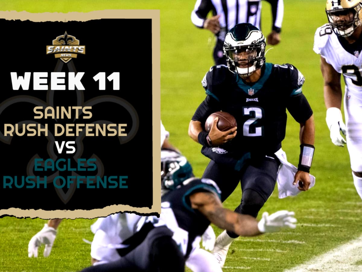 Philadelphia Eagles beat New Orleans Saints with potent rushing