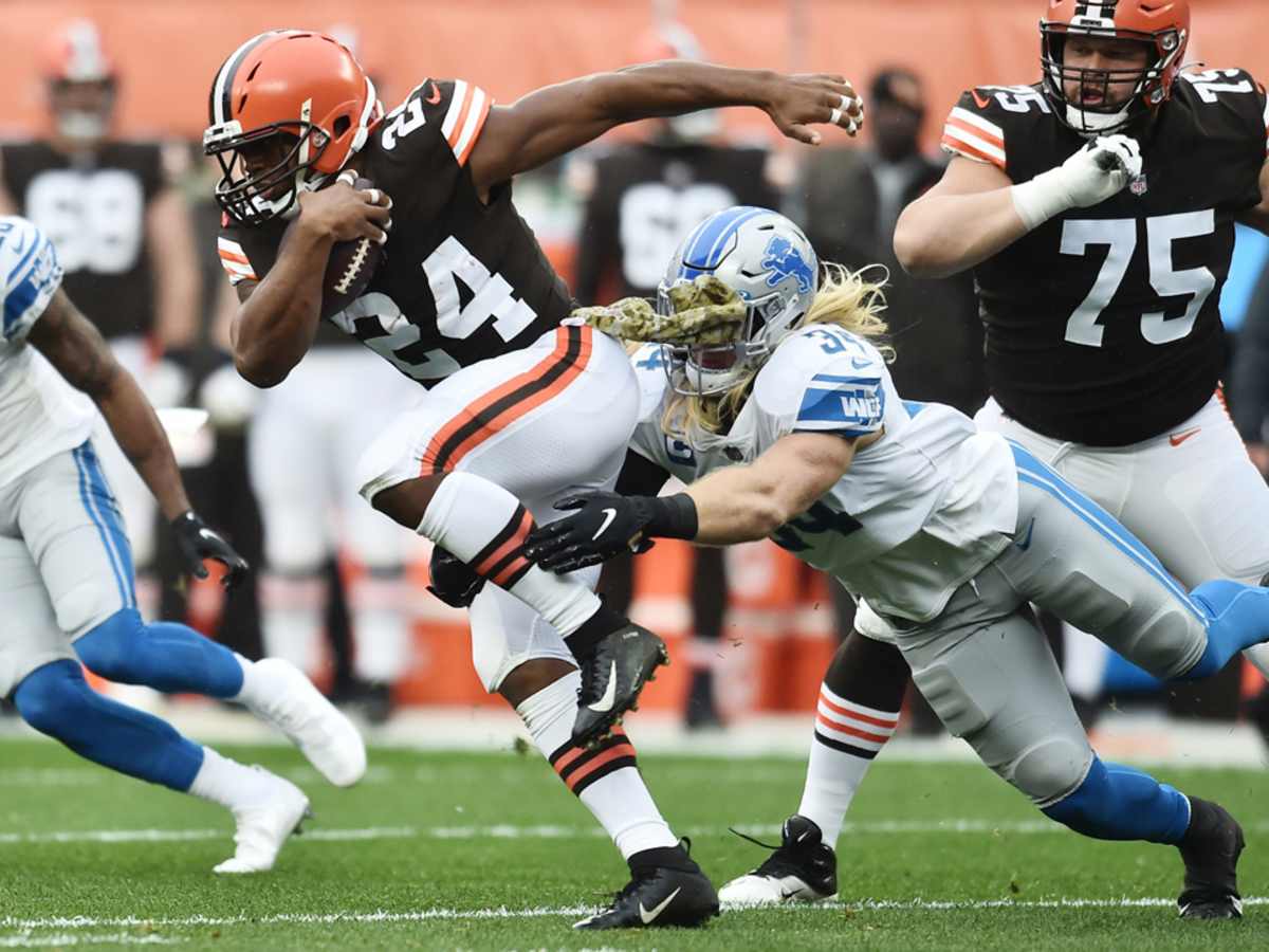 Lions LB Alex Anzalone believes defense's downhill scheme will help erase  those missed tackles 