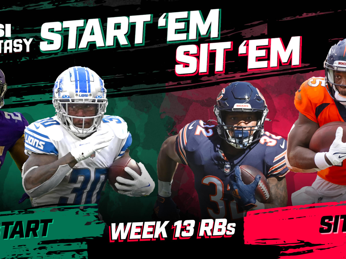 Fantasy Football Start 'Em Sit 'Em 2022 NFL Week 13: Running back rankings