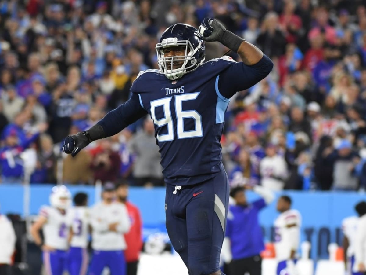 Denico Autry of the Tennessee Titans is seen after the game against News  Photo - Getty Images