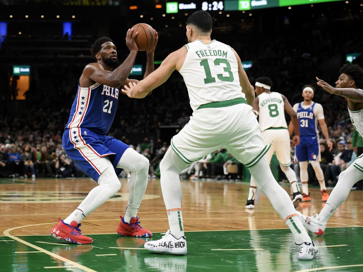 Joel Embiid's Joke Reveals Sixers Center Battled Through Hand Pain vs.  Celtics - Sports Illustrated Philadelphia 76ers News, Analysis and More