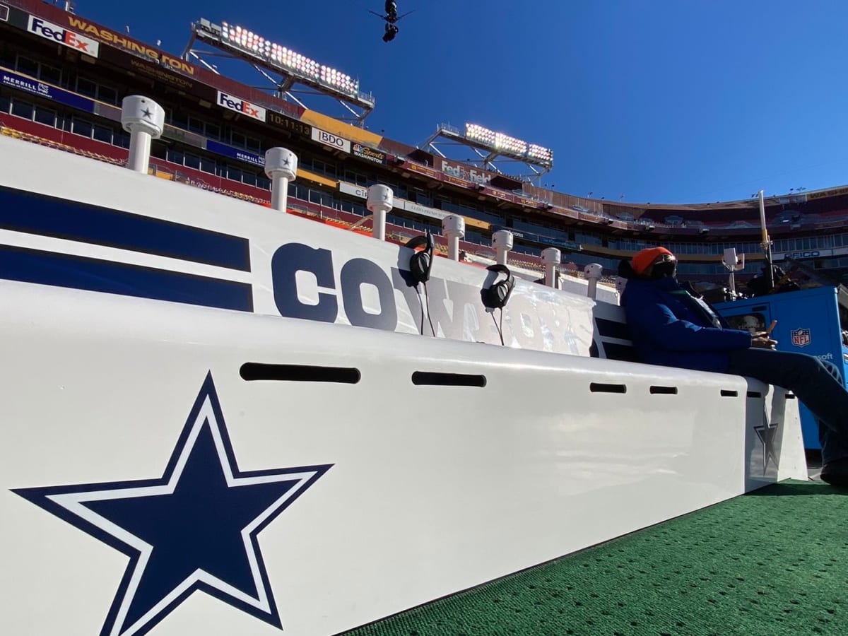 Dallas Cowboys first NFL team to bring branded benches to a road game