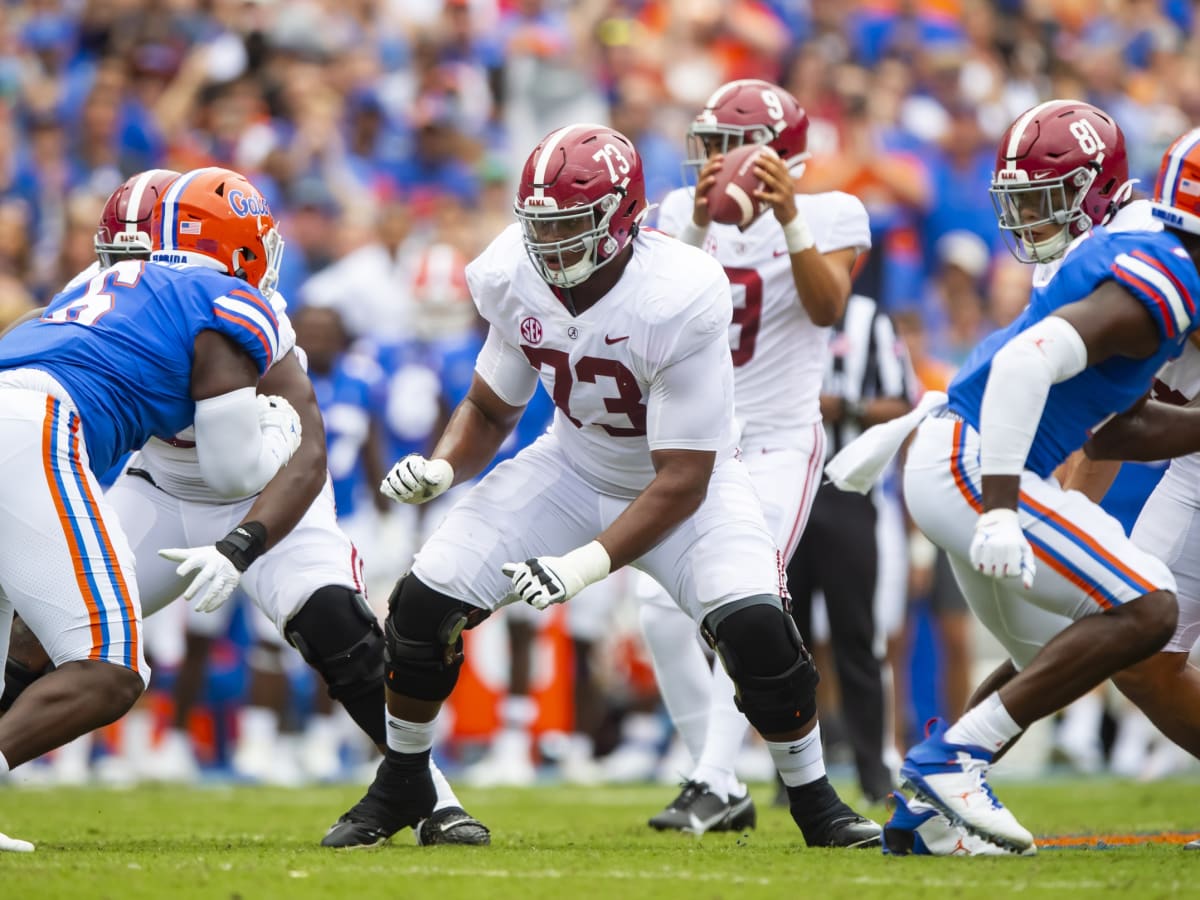 Alabama OL Evan Neal deserves more love in 2022 NY Jets mock drafts