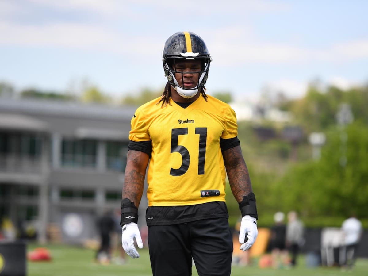 Latrobe, PA, USA. 28th July, 2022. July 28th, 2022: Buddy Johnson #45  during the Pittsburgh Steelers Training Camp in Latrobe, PA. Mike J.  Allen/BMR (Credit Image: © Mike J. Allen/BMR via ZUMA