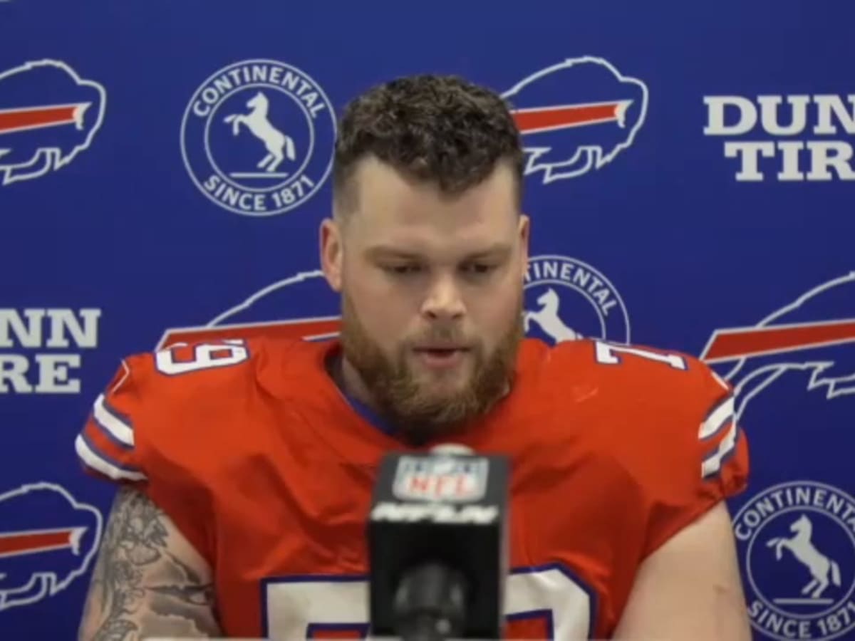 Buffalo Bills' Spencer Brown appears to have avoided injury