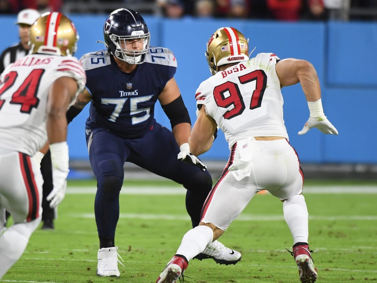 Tennessee Titans' Dillon Radunz had awful PFF pass-block grade vs Bucs