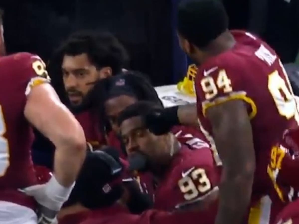 Fight breaks out between Washington Football Team players during game vs  Dallas Cowboys