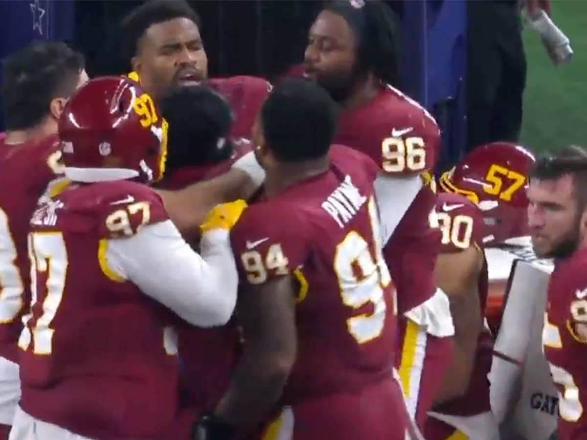 Washington's Jonathan Allen throws punch at Daron Payne during blowout -  Sports Illustrated