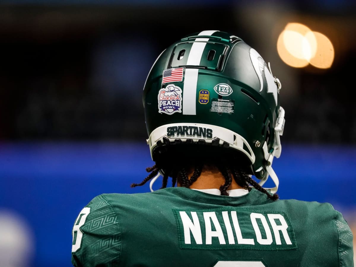 Michigan State WR Jalen Nailor scores 3 touchdowns in first half 