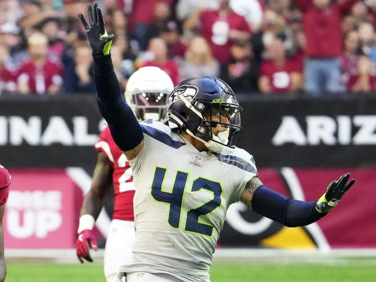 Seattle Seahawks safety Josh Jones (13) looks on during an NFL