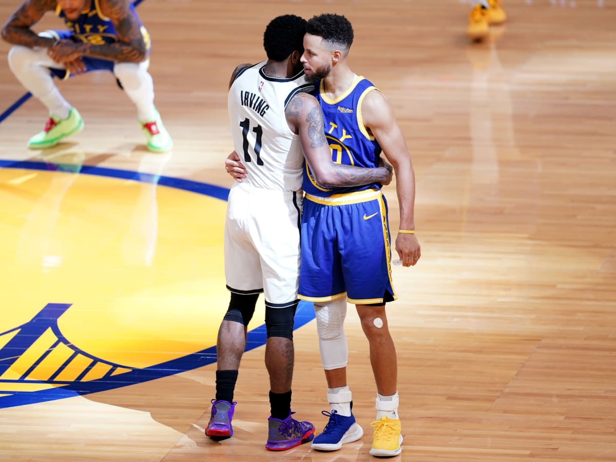 Stephen Curry, Warriors beat Kyrie Irving, Nets 110-106