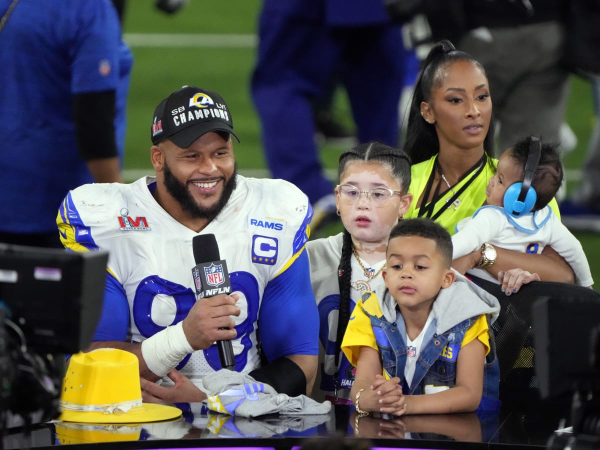 Aaron Donald Celebrated Super Bowl 2022 Win with Wife Erica & His Three  Kids (Photos): Photo 4705247, 2022 Super Bowl, Aaron Donald, Celebrity  Babies, Erica Donald, Super Bowl Photos