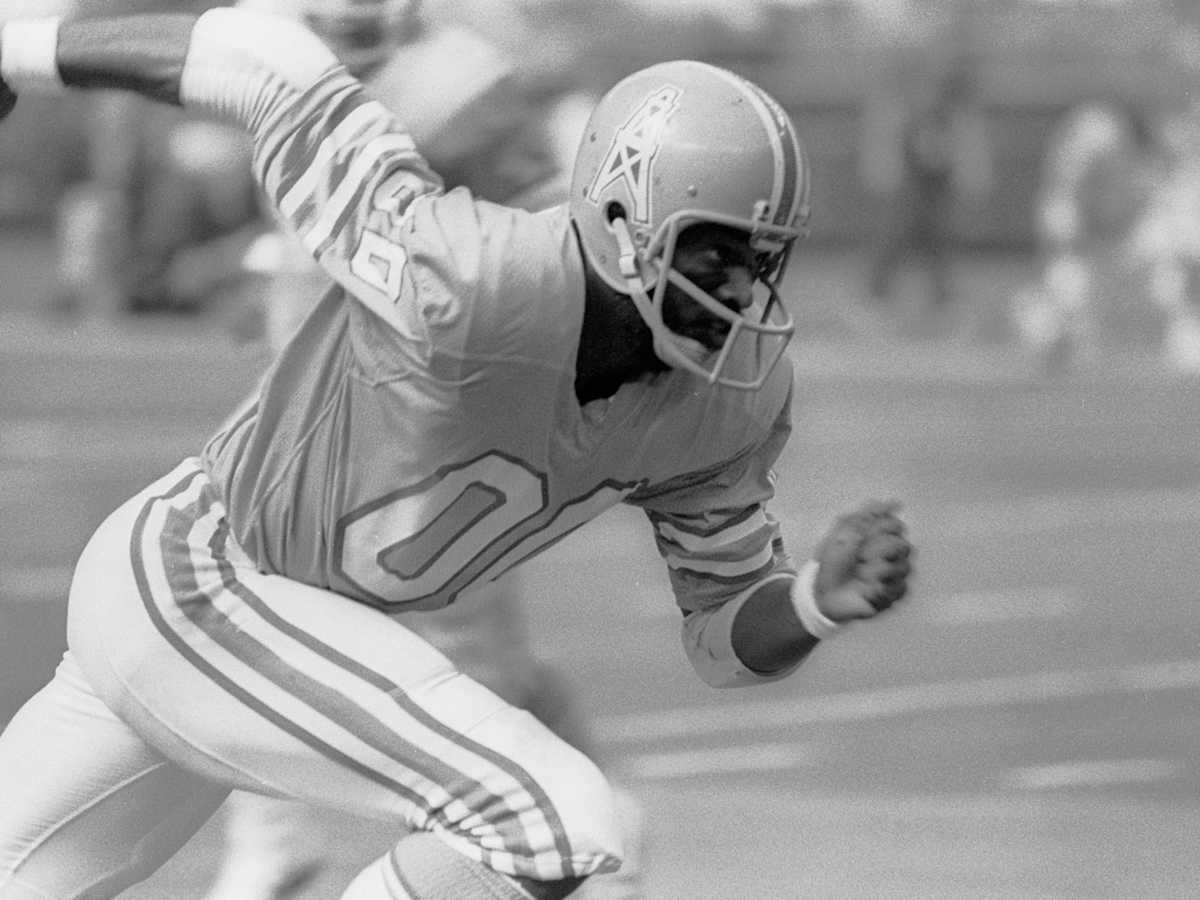 Ken Burrough LOT of TWO Press Photos Houston Oilers