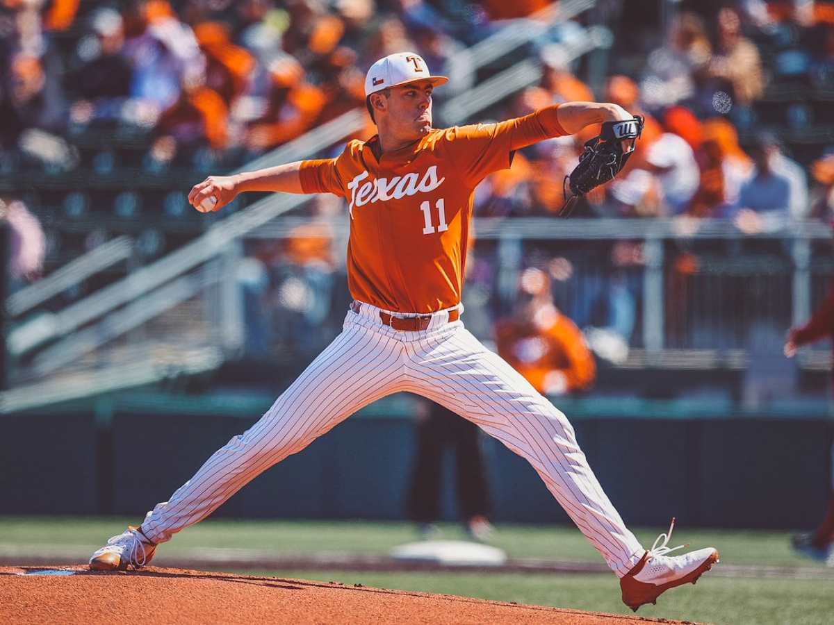 NCAA Baseball Jersey Tanner Witt Texas Longhorns College 2023 MLB Draft Top Prospects Orange #11