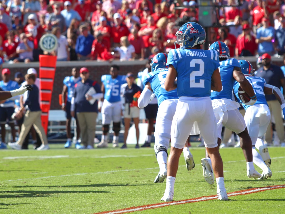 Atlanta Falcons Host Ole Miss QB Matt Corral For Top 30 Visit - The Grove  Report – Sports Illustrated at Ole Miss