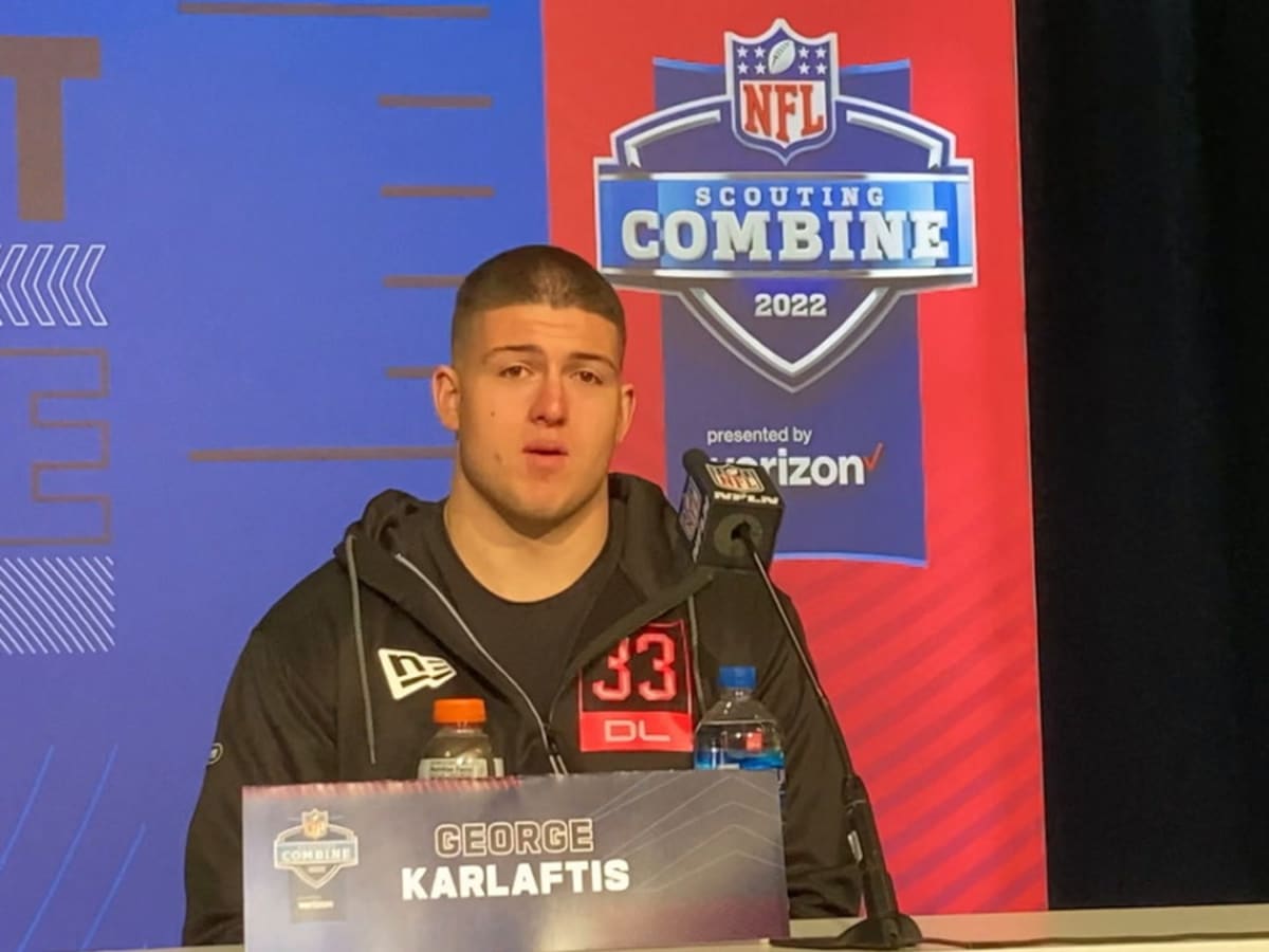 Before going half a mile to Purdue, George Karlaftis dons AAB jersey