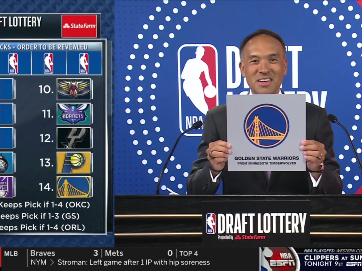 NOOOOO! Timberwolves lose No. 7 draft pick to Golden State - Bring Me The  News