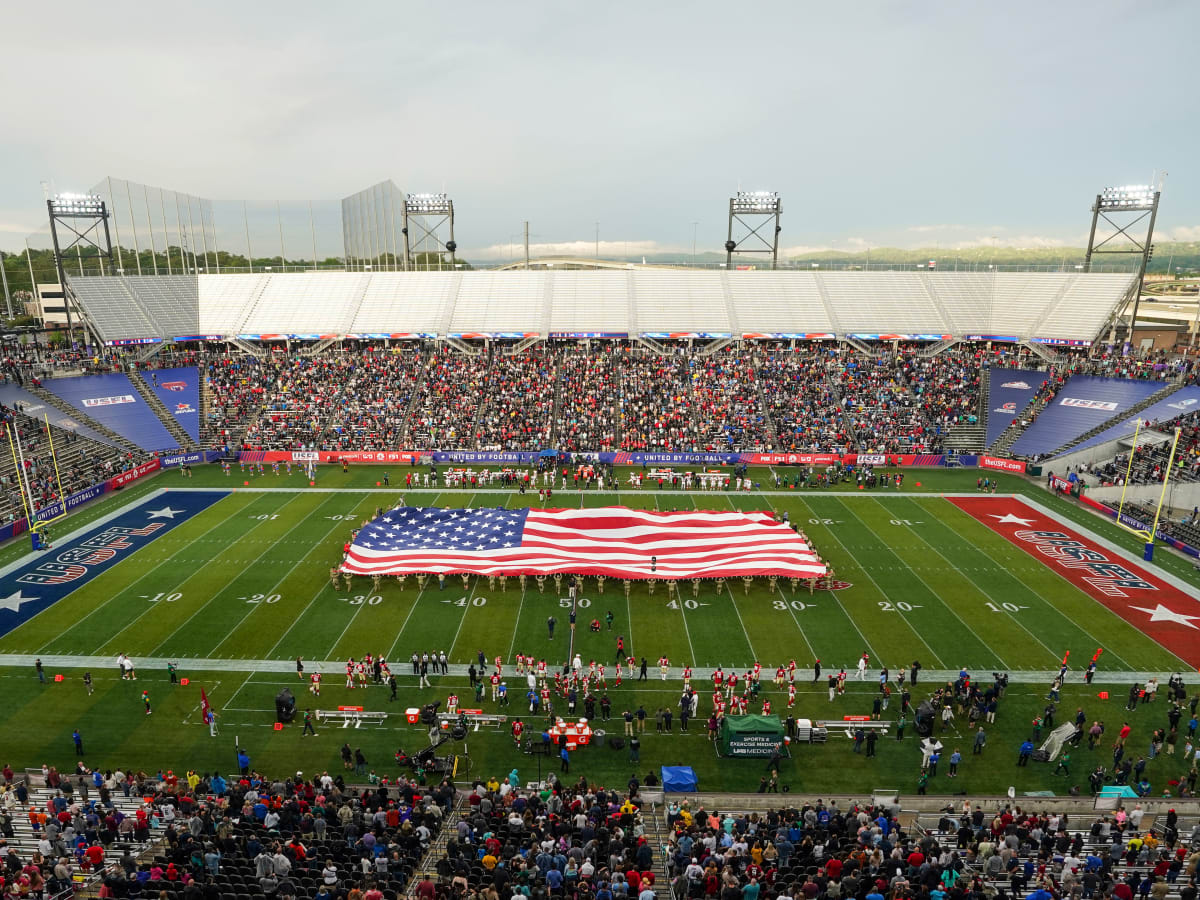 How's the weather shaping up for the inaugural USFL game in