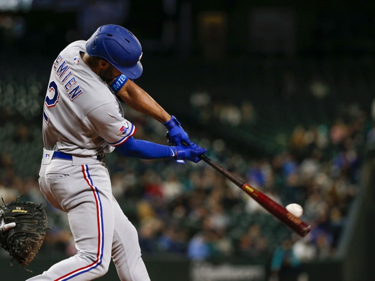 Marcus Semien Texas Rangers Unsigned Preparing to Bat Photograph