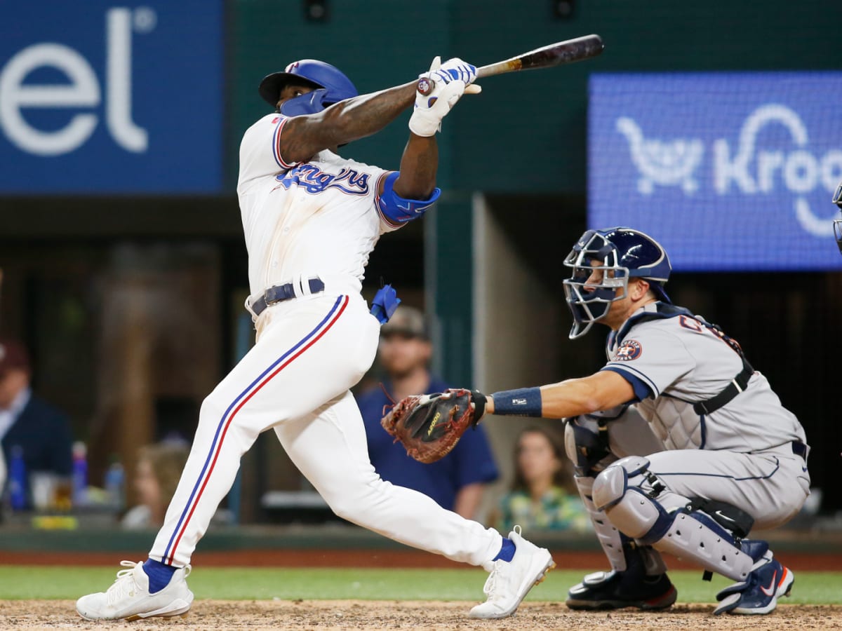 Rangers – Astros brawl after Adolis Garcia hit by pitch in 6 photos