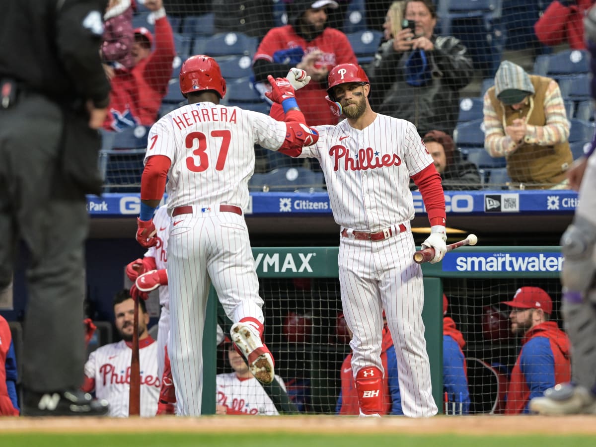 Harper has 3 hits, Phils win 3rd straight over Rockies, 7-3