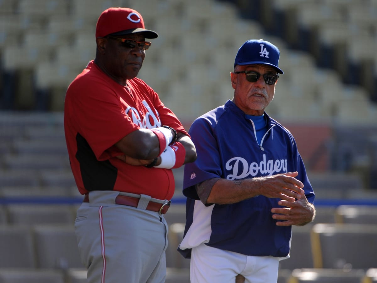 Dusty Baker 1981 Los Angeles Dodgers Cooperstown Away Throwback