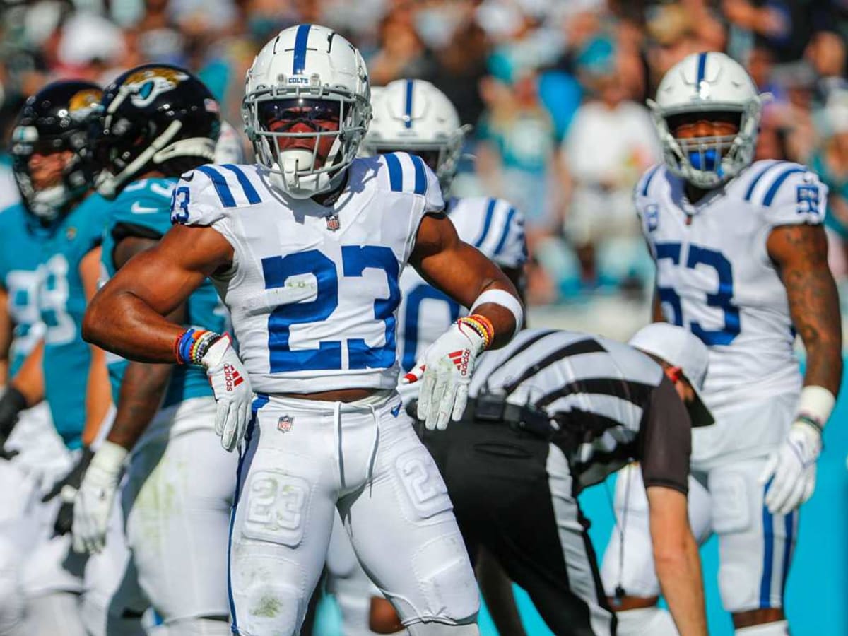 Indianapolis Colts' Kenny Moore II plays during a preseason NFL